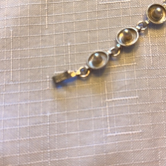 Vintage Mexican 925 Sterling Silver Plated Bracelet For Baby - Picture 3 of 4